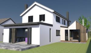 John Morris Architects Magnolia House Annex Refurbishments and Extensions 3D Generated Housing Architect Design