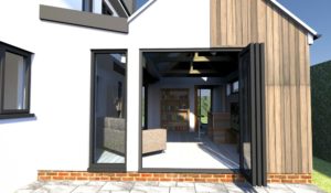 John Morris Architects Magnolia House Annex Refurbishments and Extensions 3D Generated Housing Architect Design