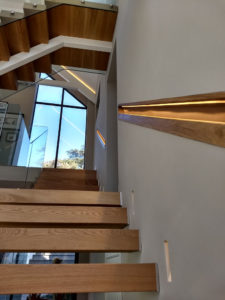 Modern staircase designed by John Morris Architects